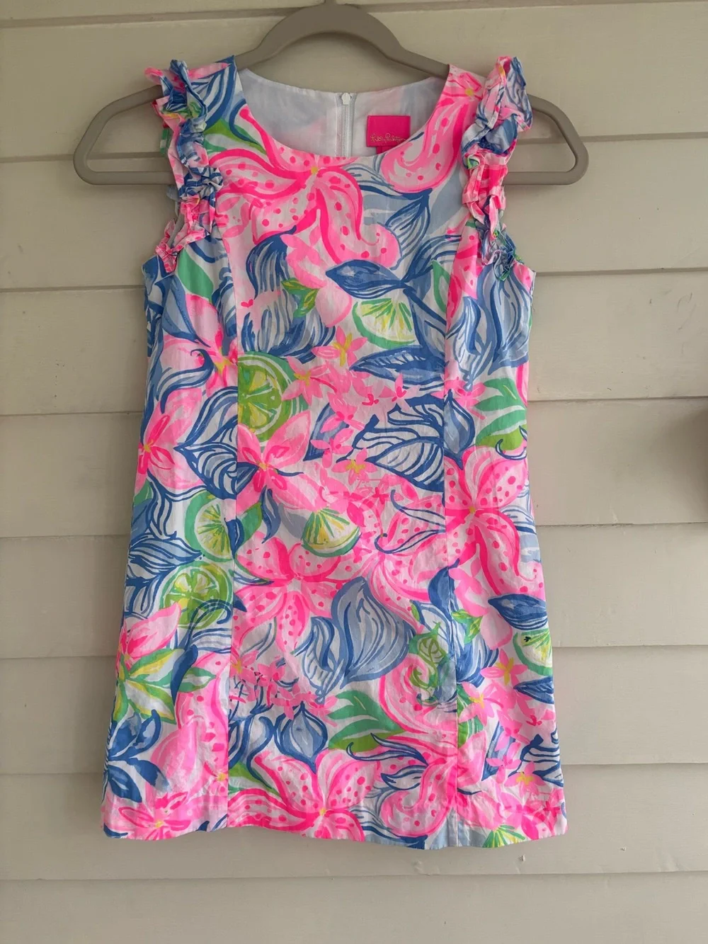 Lilly Pulitzer Mini Steffi Shift Dress Havana Cocktail Girl’s Size 10